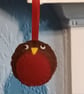 Cute Felt Robin Christmas Tree Decoration, Hanging Decoration or Stocking Filler - Image 6