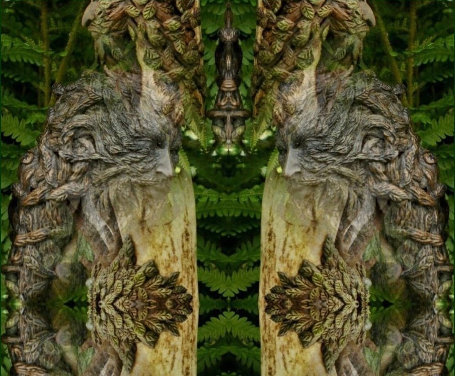 Deities of Nature - The Green Man Fridge Magnet