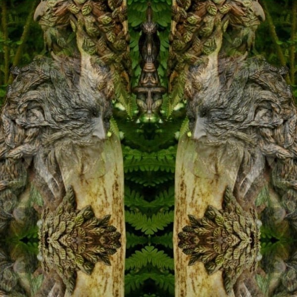 Deities of Nature - The Green Man Fridge Magnet
