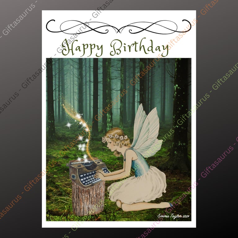 Personalised Birthday Card Plantable Seeded Fairycore Pagan Witch Witchy Fairy