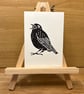 Noisy Blackbird A6 Postcard Print - Image 1