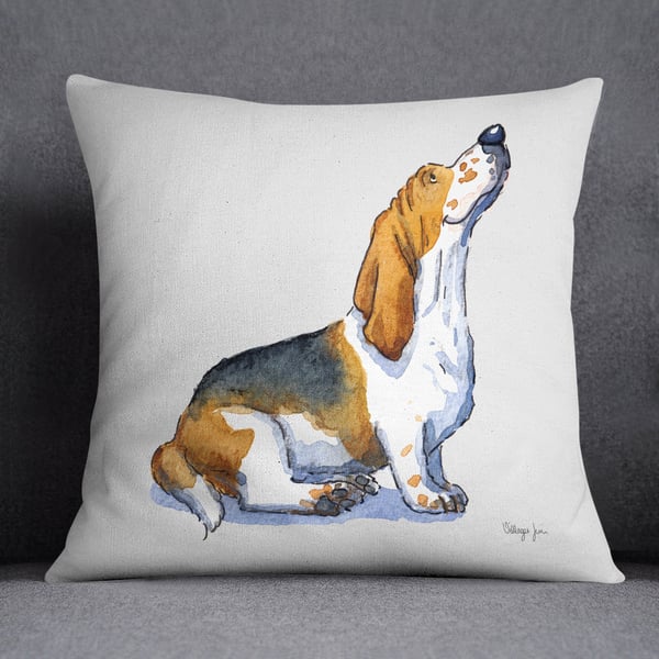 Basset Hound Sitting Cushion