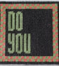 DO YOU Needlepoint Pattern – Digital Tapestry Chart PDF - Image 1