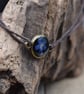 Adjustable Resin Bracelet with Tiny Pressed Flower, Waxed Cotton Cord - Image 7