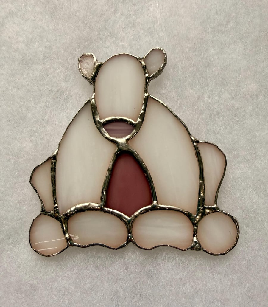 Stained Glass Stargazing Polar bear