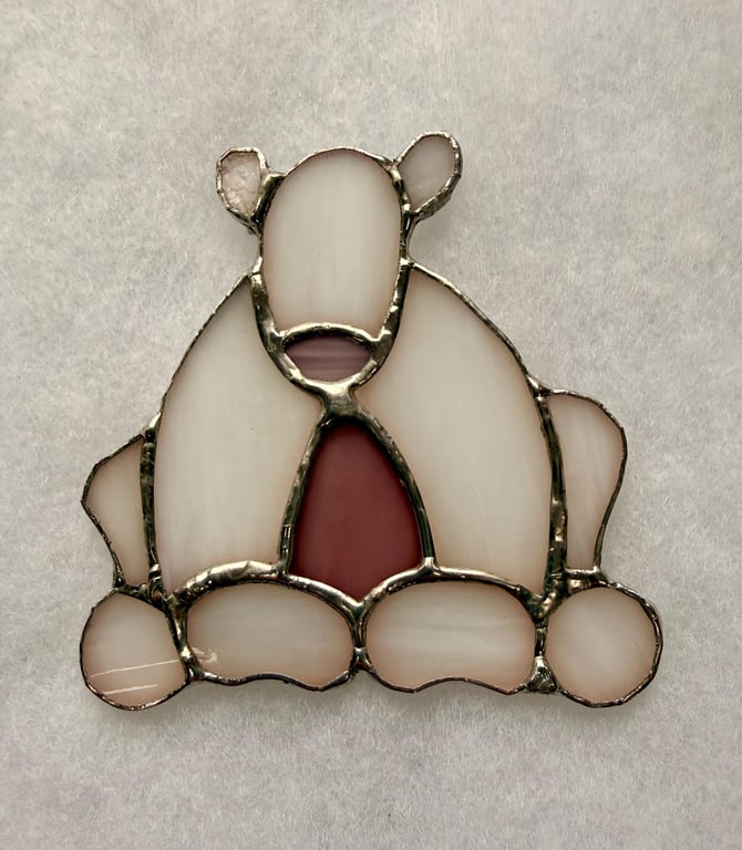 Stained Glass Stargazing Polar bear