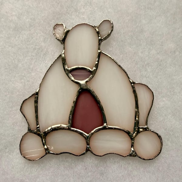 Stained Glass Stargazing Polar bear