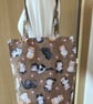 Cats Tote Bag, Foldable bag, Beach bag, handmade in the UK