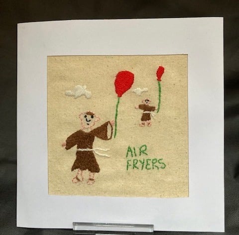 "Air Fryer "Monk card.