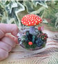 Red Mushroom Ornament - Cottagecore Shelf Decoration - Image 2