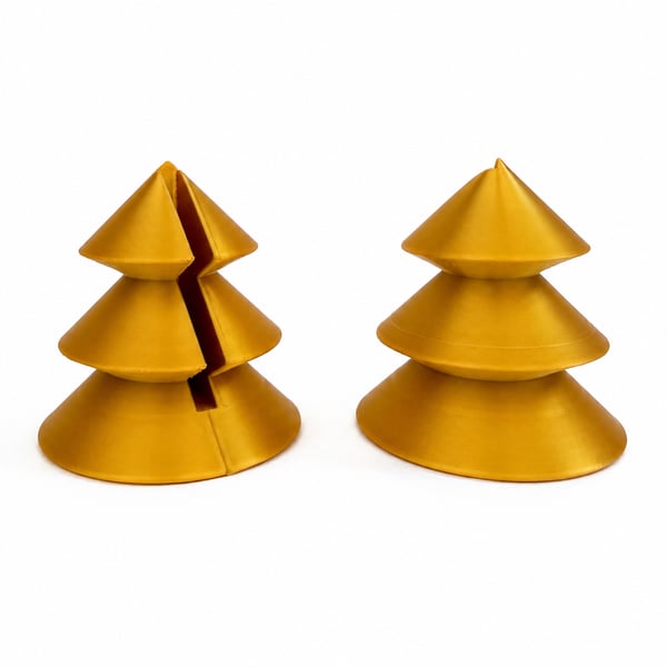 Gold Christmas Tree Corner Stands for Fused Glass Panels – Pair with 4mm slot