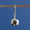 Tiny Glass Sheep Stitch Marker