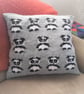 Knitting Pattern for Panda Cushion using Aran Worsted yarn.  Digital Pattern - Image 4
