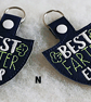 Best Farter Ever keyrings Embroidered Vinyl