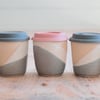 Ceramic Travel Mug - Pottery Keep Cup - Handmade Reusable Coffee Mug