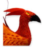 Hand Embroidered Felt Phoenix Hanging Decoration - Image 2