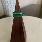 Stylish modern beaded ring