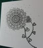 Open exotic flower card - Image 1