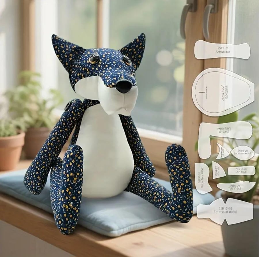 Wolf Acrylic Sewing Templates 13"