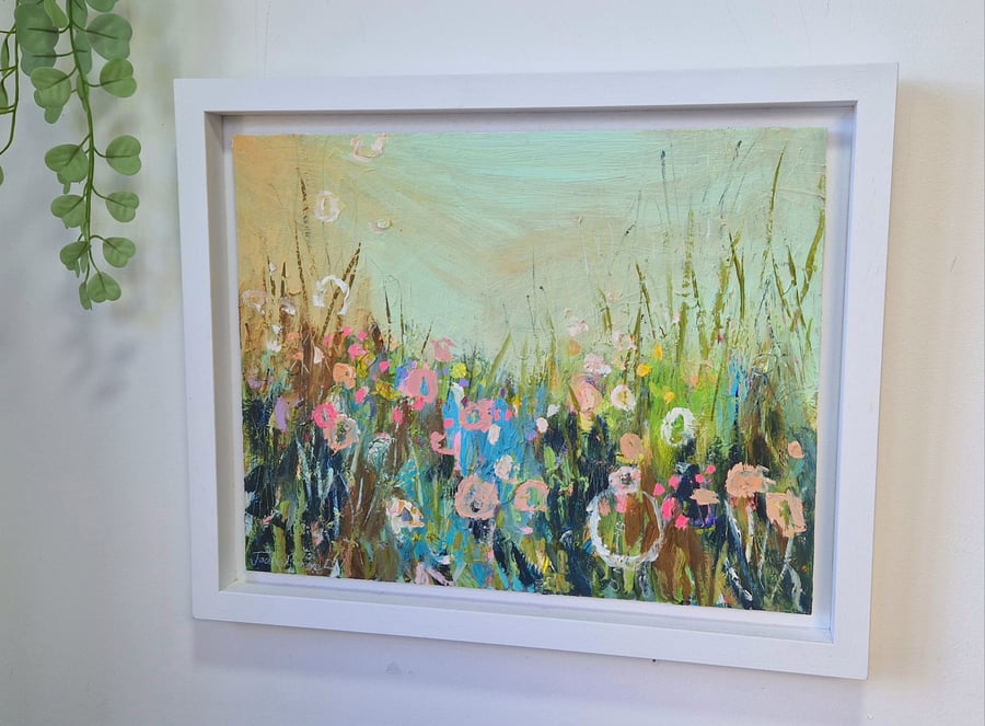 'They had a gentle life' Original mixed medium painting 