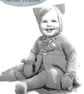 Vintage pattern hand knitted pram suits - Image 4