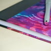 A5 Quarter-bound Hardback Notebook with fabric cover