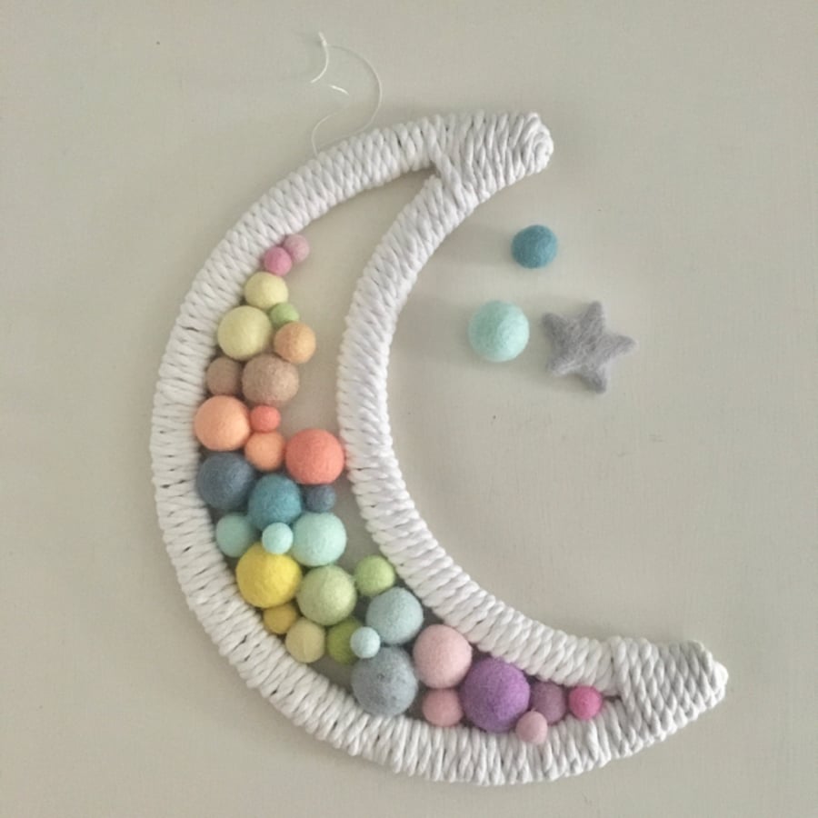 Nursery decoration, nursery hanging mobile, new baby gift, baby shower 
