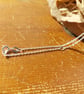 Raw Sapphire Crystal and Sterling Silver Necklace - September Birthstone - Image 3