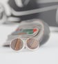 Corvette fordite stud earrings - Image 5