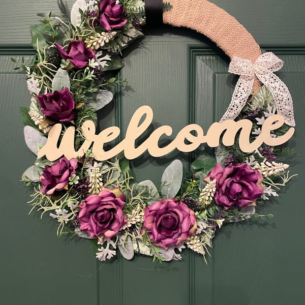 Everlasting wreaths, Spring door wreaths, Luxury wreaths,38cm