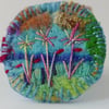 Hand Embroidered Flower Brooch