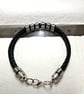 Leather and stainless steel Bracelet Unisex