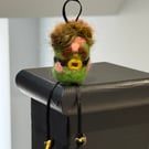 Small Felted Leprechaun Decoration or Keyring.