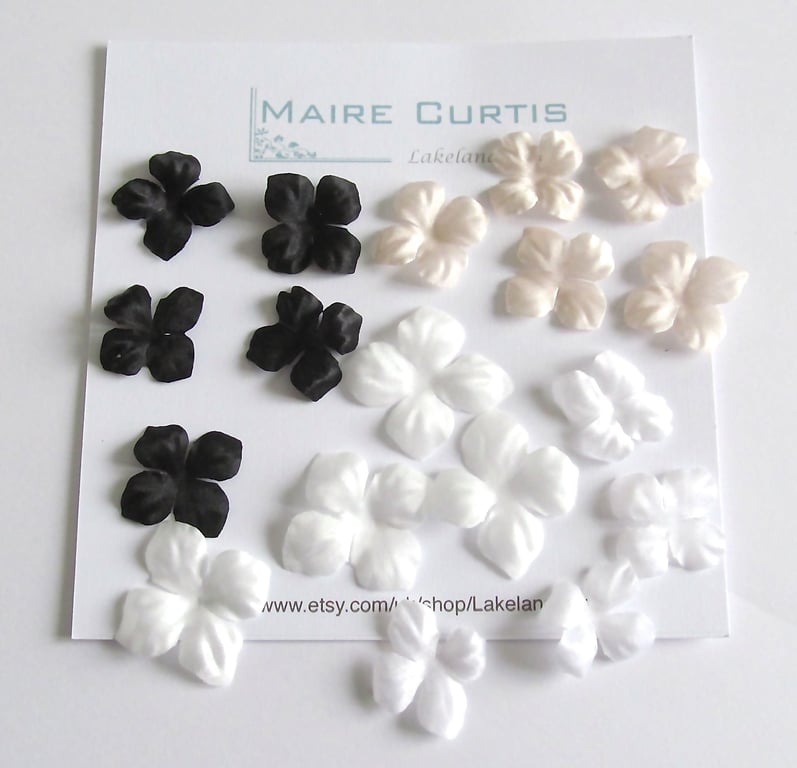 Silk Satin Hydrangea Flowers