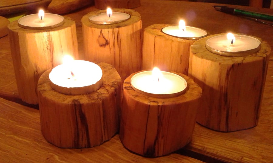 6 tea light holders