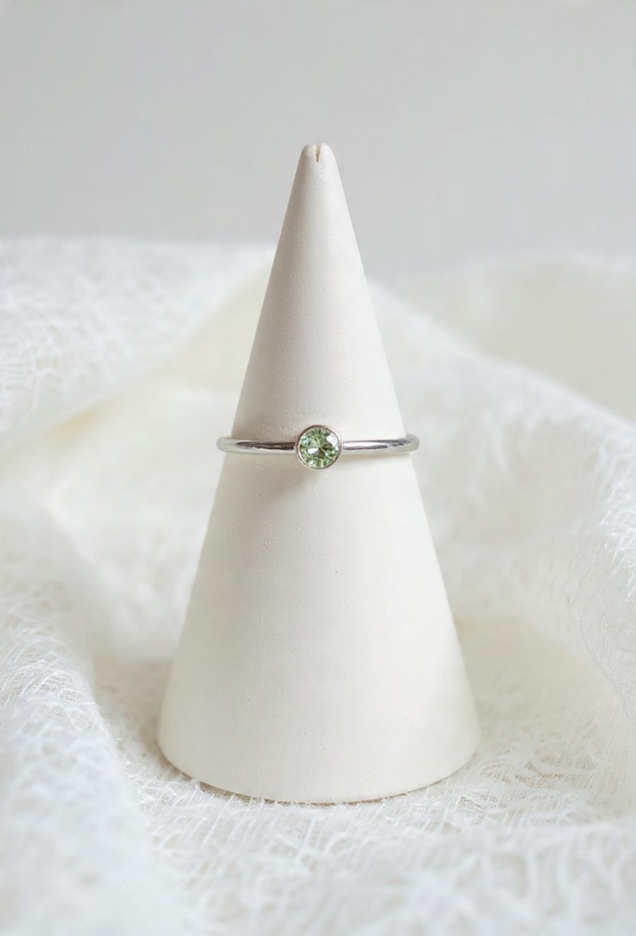 Aquamarine & Sterling Silver Ring