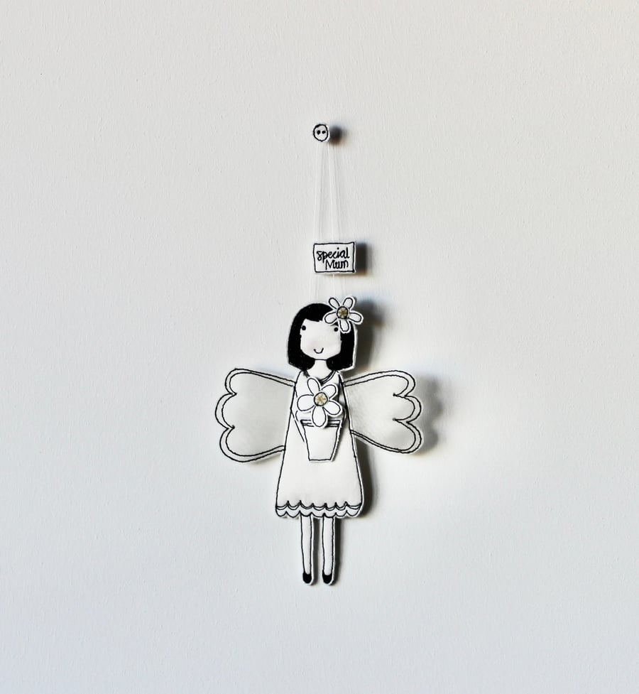 'Special Mum Fairy' - Hanging Decoration