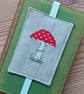 Elasticated Bookmark with Appliquéd Mushroom - Image 3