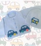 Knitting Pattern for Baby Car Cardigan and Hat 0-18 months, Digital - Image 2
