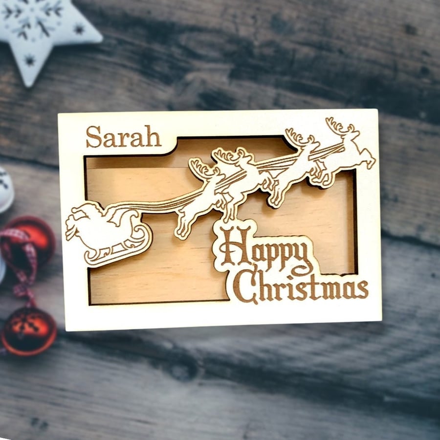 Christmas Gift Card Holder, Gift Card Wallet Holder, Voucher Ornament Tree Vouch