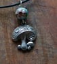 Toadstool pendant with cloissone bead - Image 6