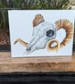 Ram Sheep Skull Painting 