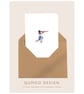 Cards Cricket Boy Male blank card gift watercolour (QM311)