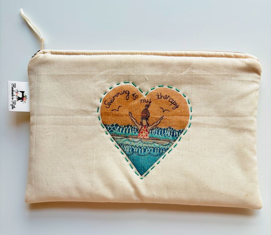 Sea Swim Themed Zip Pouch