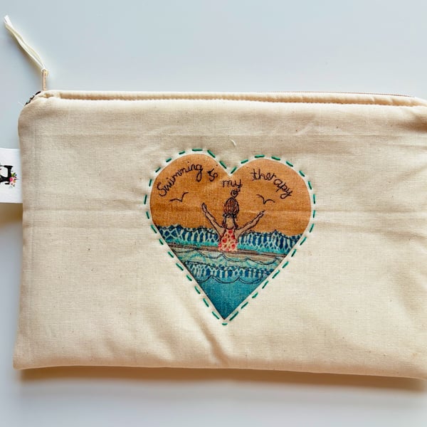 Sea Swim Themed Zip Pouch