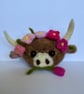 Heidi the Highland Cow - cute desk buddy