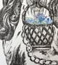 Ink drawing of Staffordshire dog figure - Image 4