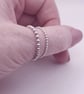 Sterling Silver Beaded Wire Ring  - Image 5