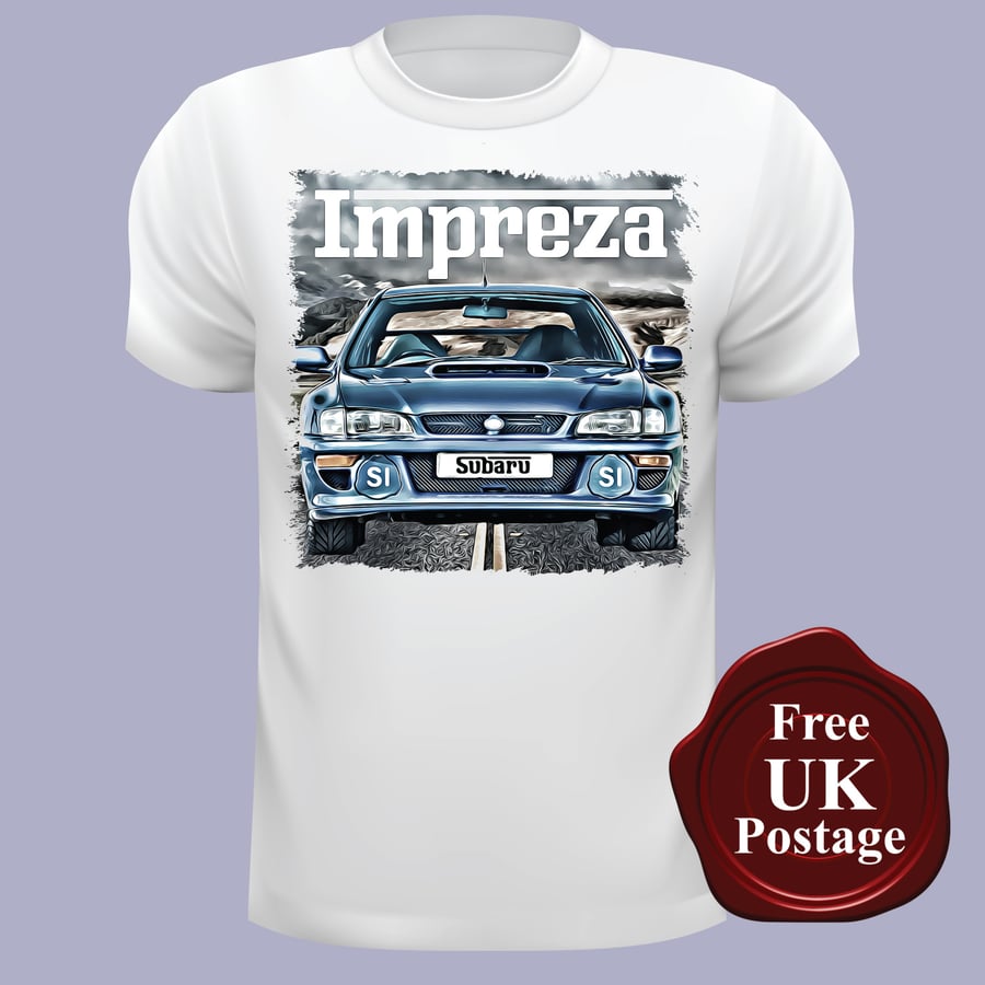 Subaru Impreza T Shirt, Mens T Shirt, Choose Your Size