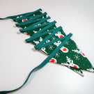 Red Nose Reindeer - 12 or 15 flag fabric bunting